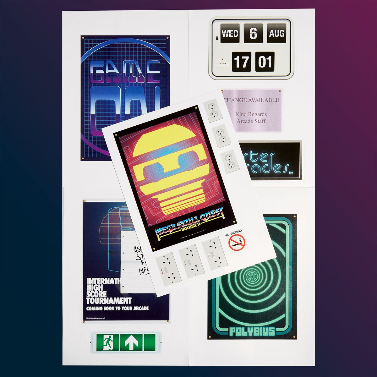 Set de stickers Quarter Arcades
