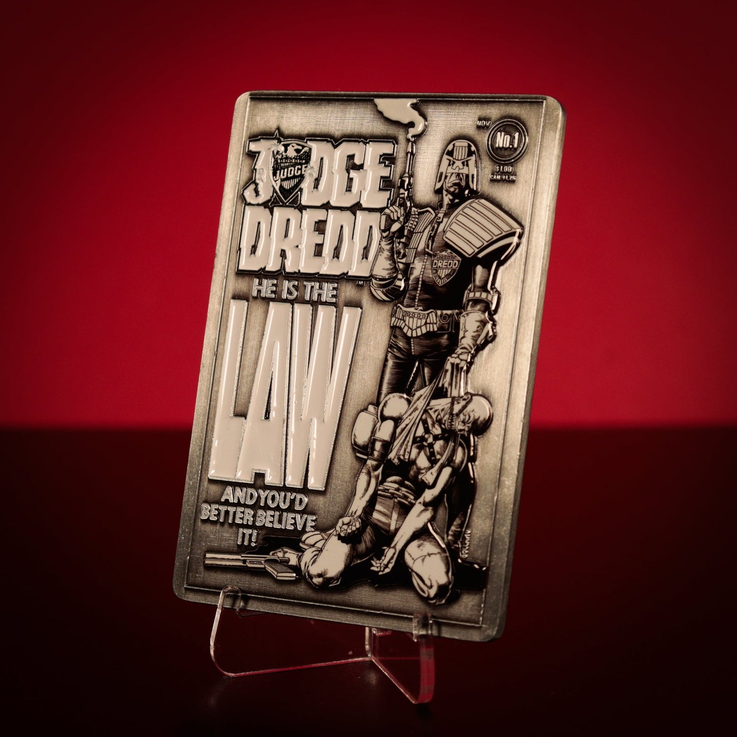 Lingot collector 2000 AD - Judge Dredd Comic Book Cover