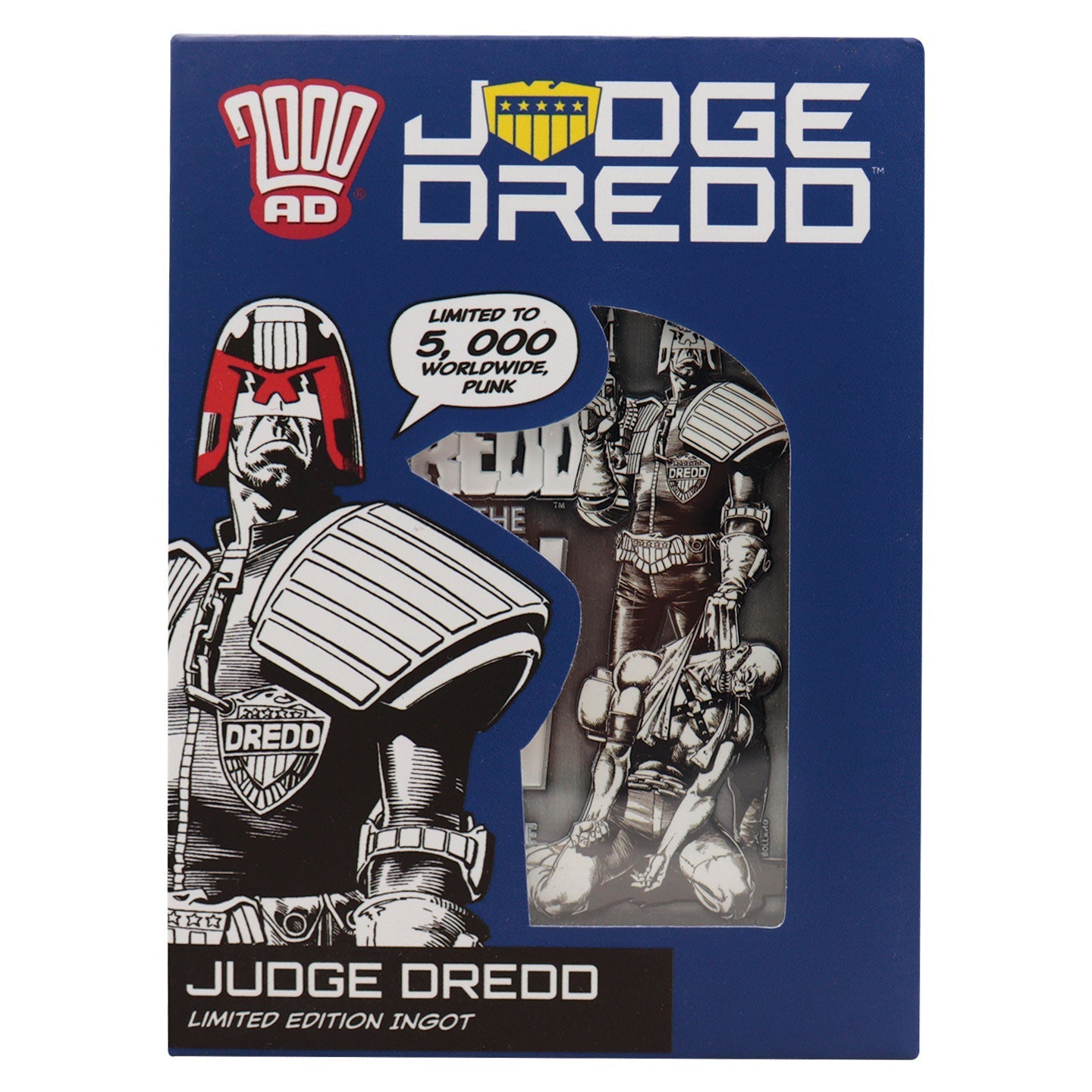 Lingot collector 2000 AD - Judge Dredd Comic Book Cover