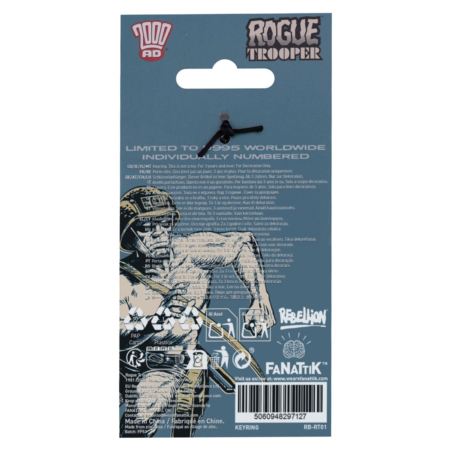 Porte-clés 2000 AD - Rogue Trooper GI