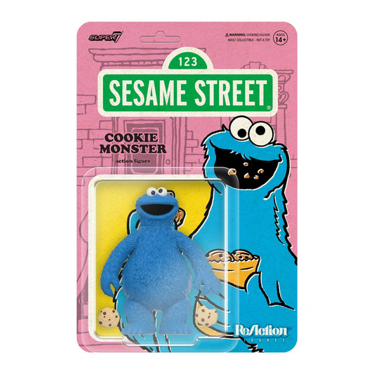 sesame street reaction figures wave 2 cookie monster super7