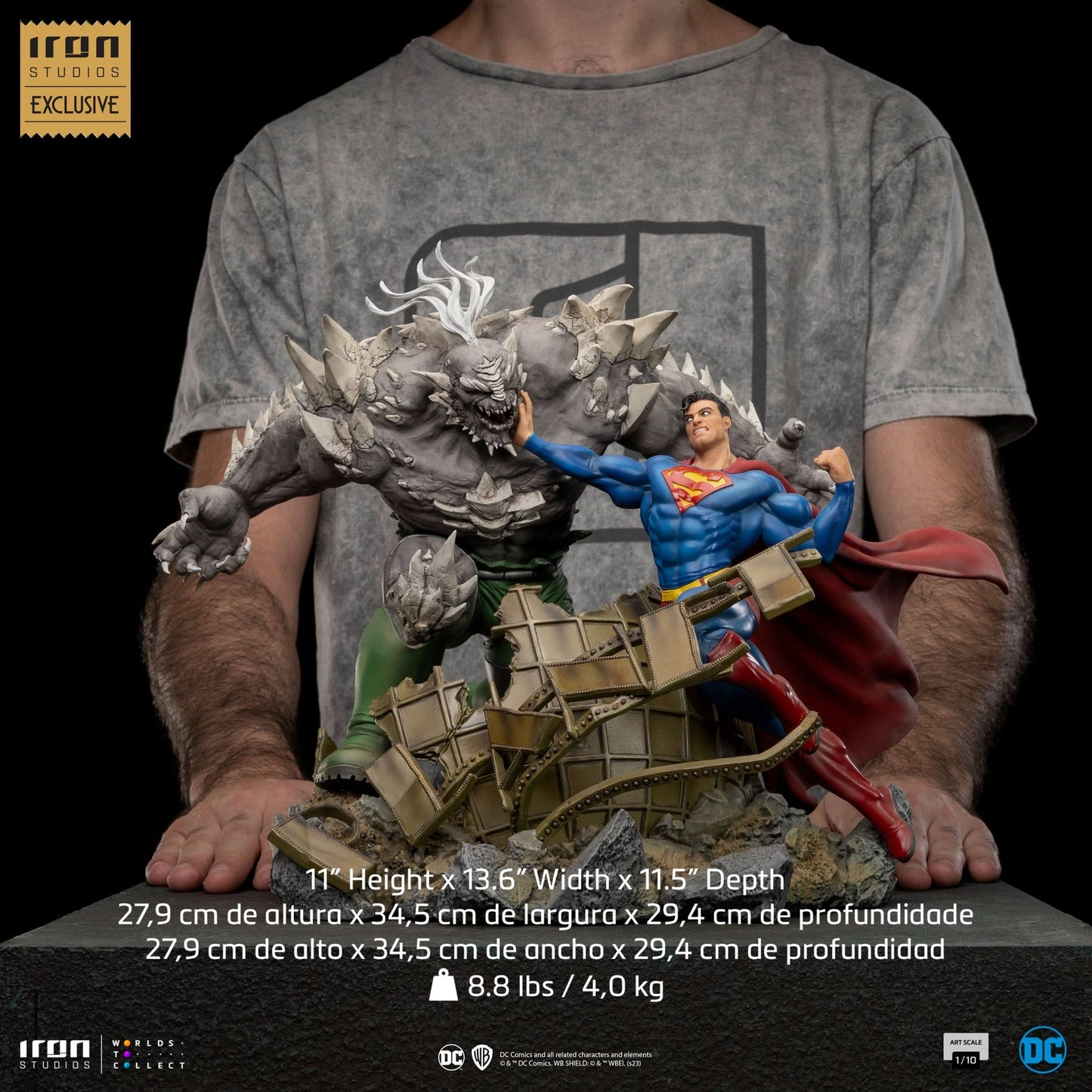 Statue Superman vs Doomsday - DC Comics - Art Scale 1/10 - Justice League