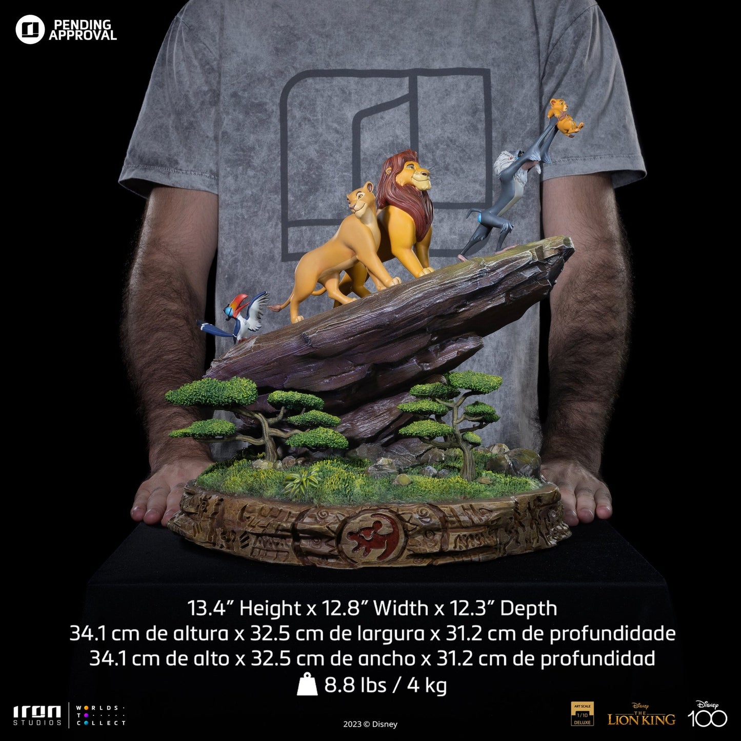 Statue Lion King Deluxe - Disney 100th - The Lion King - Art Scale 1/10 - Disney Classics