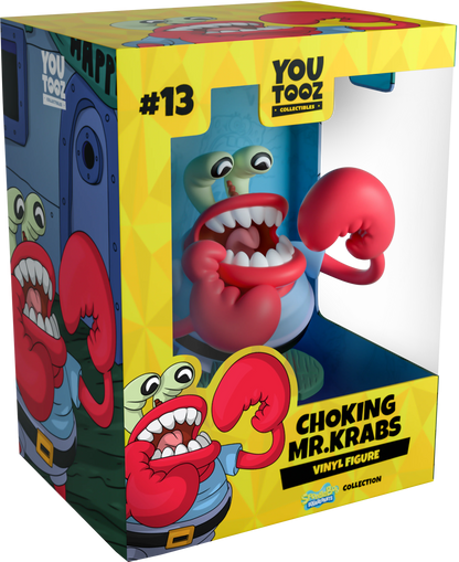 Bob l'éponge Vinyl figurine Choking Mr. Krabs Youtooz Viacom Nickelodeon SpongeBob Square Pants