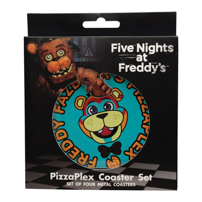 five nights at freddys printed metal drinks coasters fanattik
