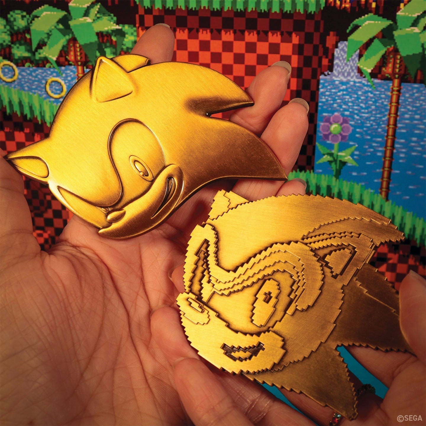 Sonic the Hedgehog – 35th Anniversary Limited Edition Then & Now Medallion Set