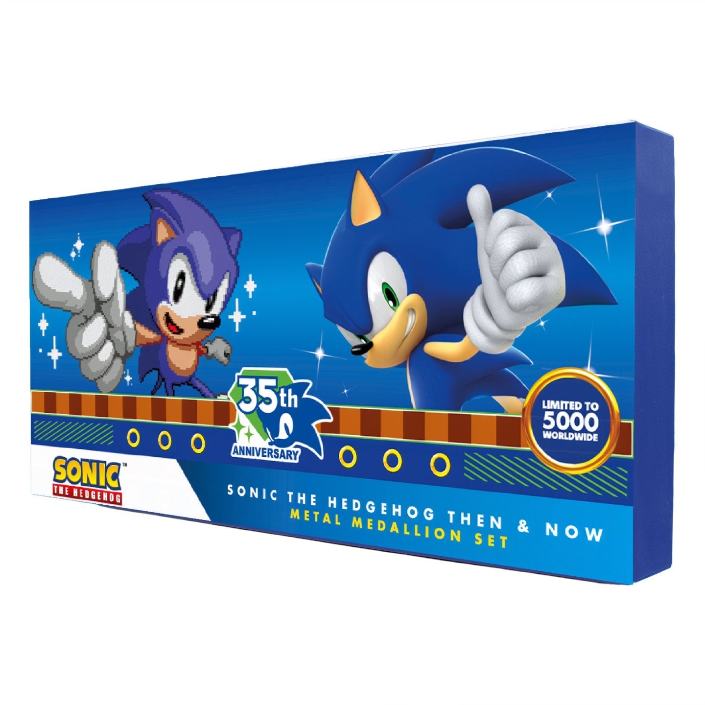 Sonic the Hedgehog – 35th Anniversary Limited Edition Then & Now Medallion Set