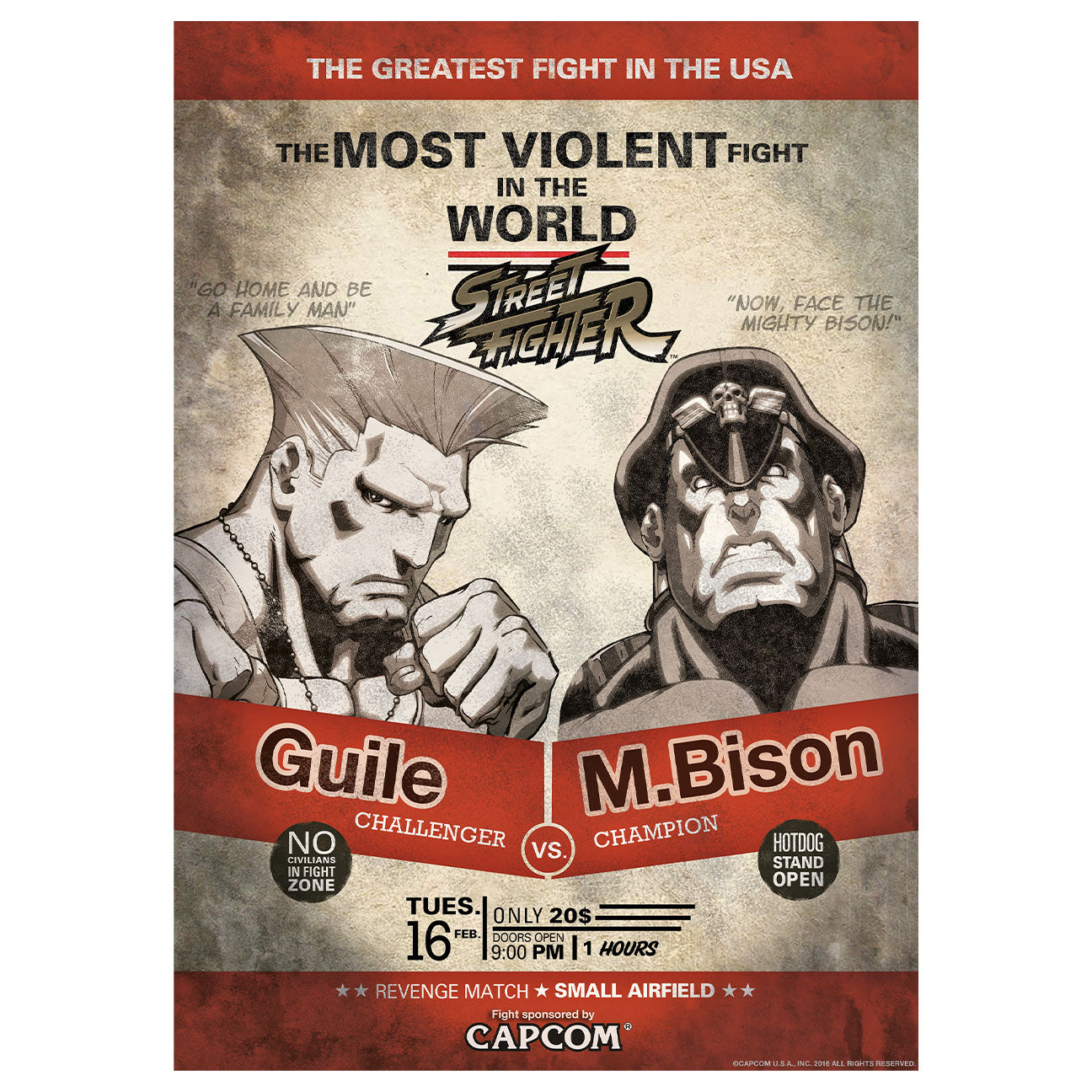 Affiche collector Street Fighter