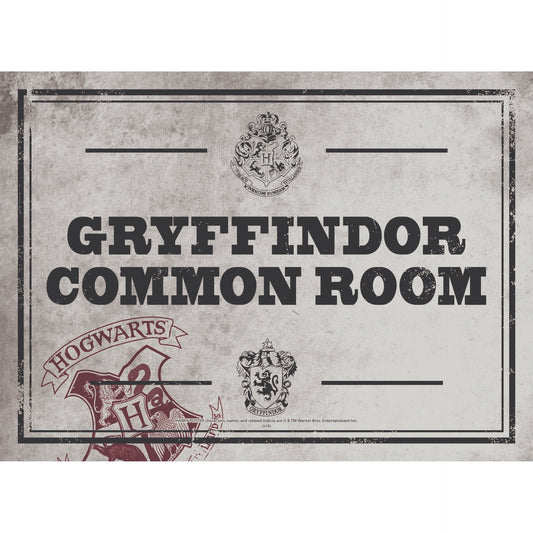 Plaque décorative en métal A5 Harry Potter - Salle commune