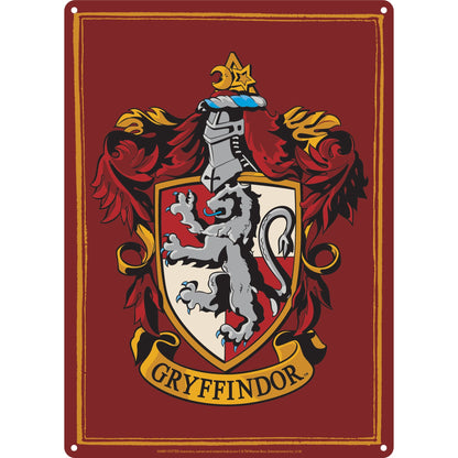 Plaque décorative en métal Harry Potter - A5 Gryffondor