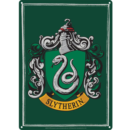Plaque décorative en métal Harry Potter - A5 Serpentard