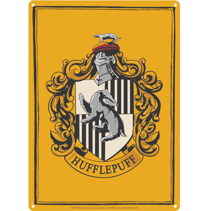 Plaque décorative en métal Harry Potter - A5 Poufsouffle