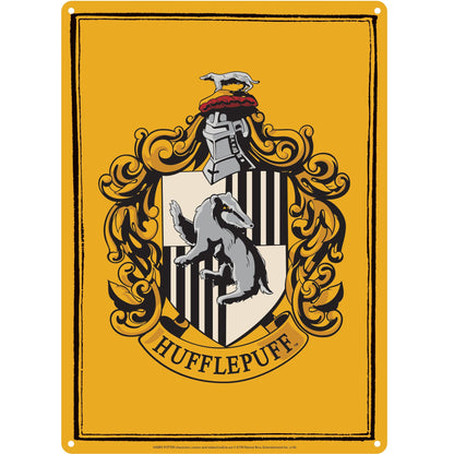 Plaque décorative en métal Harry Potter - A5 Poufsouffle