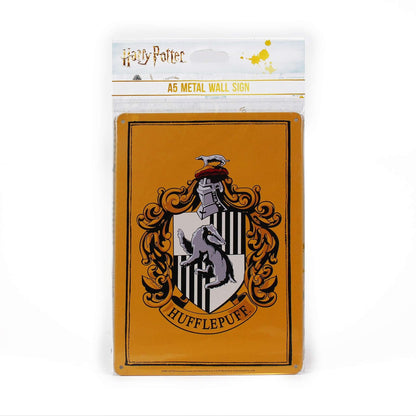 Plaque décorative en métal Harry Potter - A5 Poufsouffle