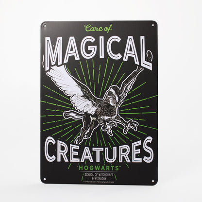 Plaque décorative en métal Harry Potter - A5 Magical Creatures