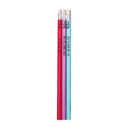 Lot de 3 crayons The Beatles