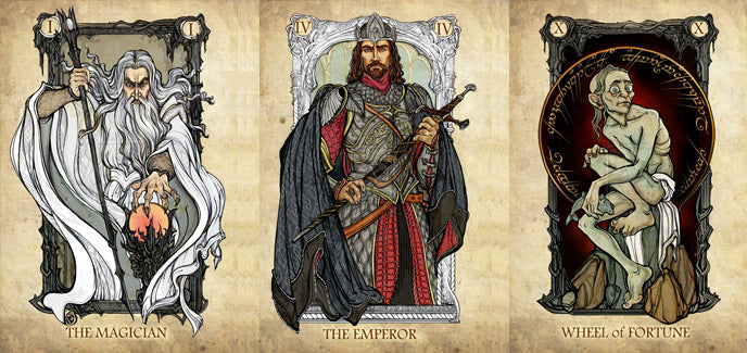 Cartes de Tarot - Le Seigneur des Anneaux