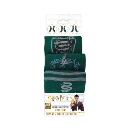 Set de 3 Paires de Chaussettes Serpentard