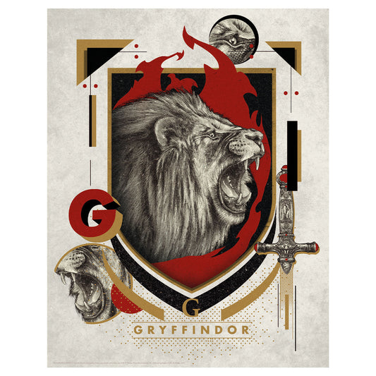 Affiche collector Harry Potter - Gryffindor