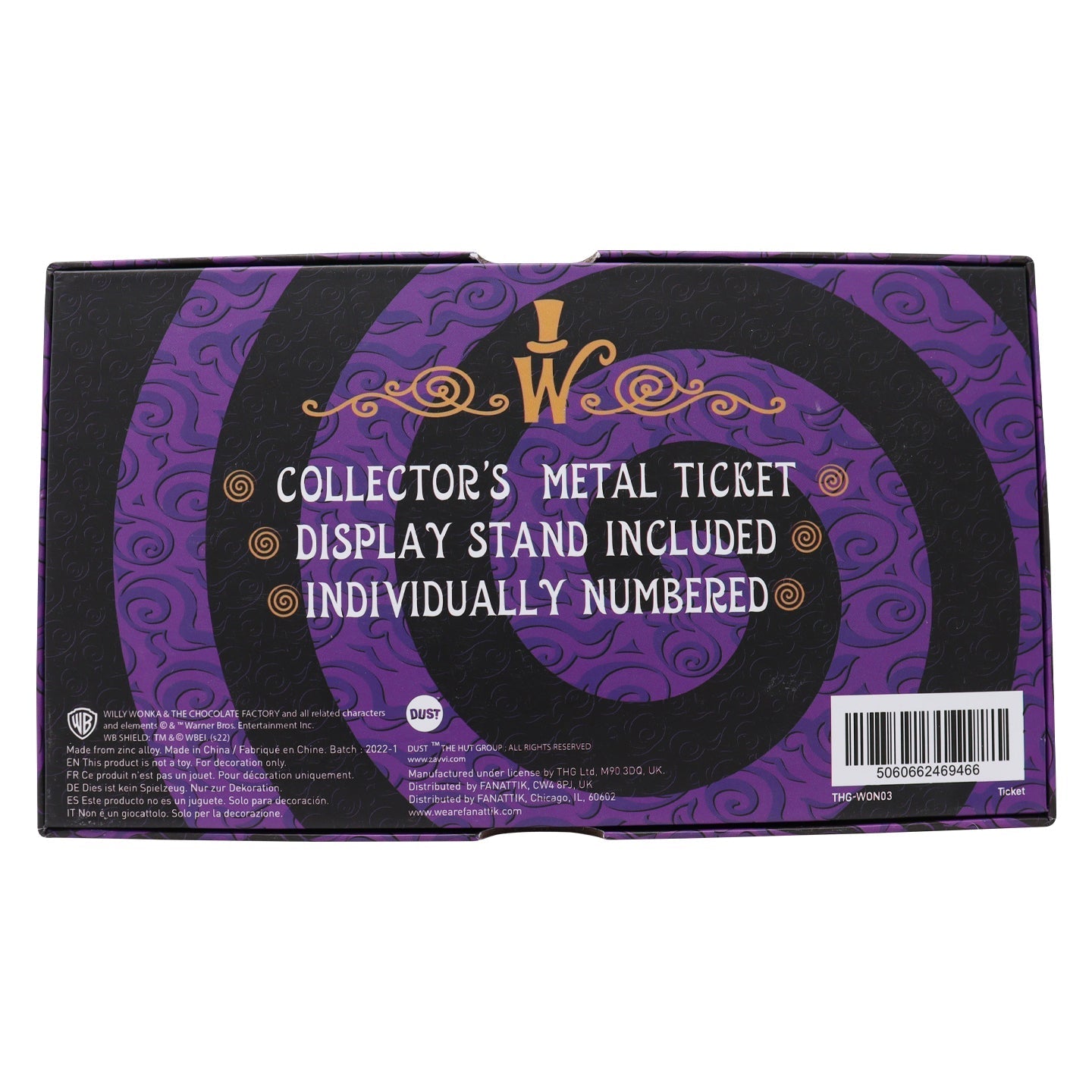 Ticket collector Willy Wonka - Golden
