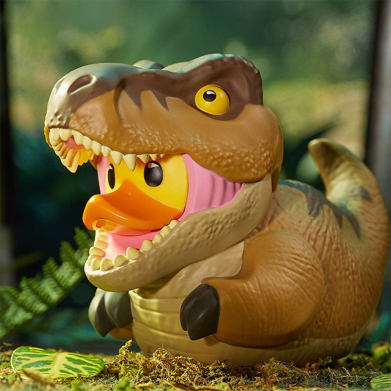 Canard T-Rex dans une caisse Boxed Edition Jurassic Park TUBBZ | Cosplaying Ducks Numskull