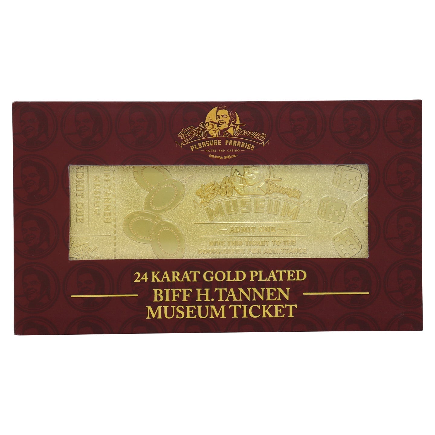 Objet collector Retour vers le Futur - 24K Gold Plated Biff Tannen Museum Entrance TicketTObjet collector Retour vers le Futur - 24K Gold Plated Biff Tannen Museum Entrance TicketiObjet collector Retour vers le Futur - 24K Gold Plated Biff Tannen Museum Entrance TicketcObjet collector Retour vers le Futur - 24K Gold Plated Biff Tannen Museum Entrance TicketkObjet collector Retour vers le Futur - 24K Gold Plated Biff Tannen Museum Entrance TicketeObjet collector Retour vers le Futur - 24K Gold Plated Biff Ta
