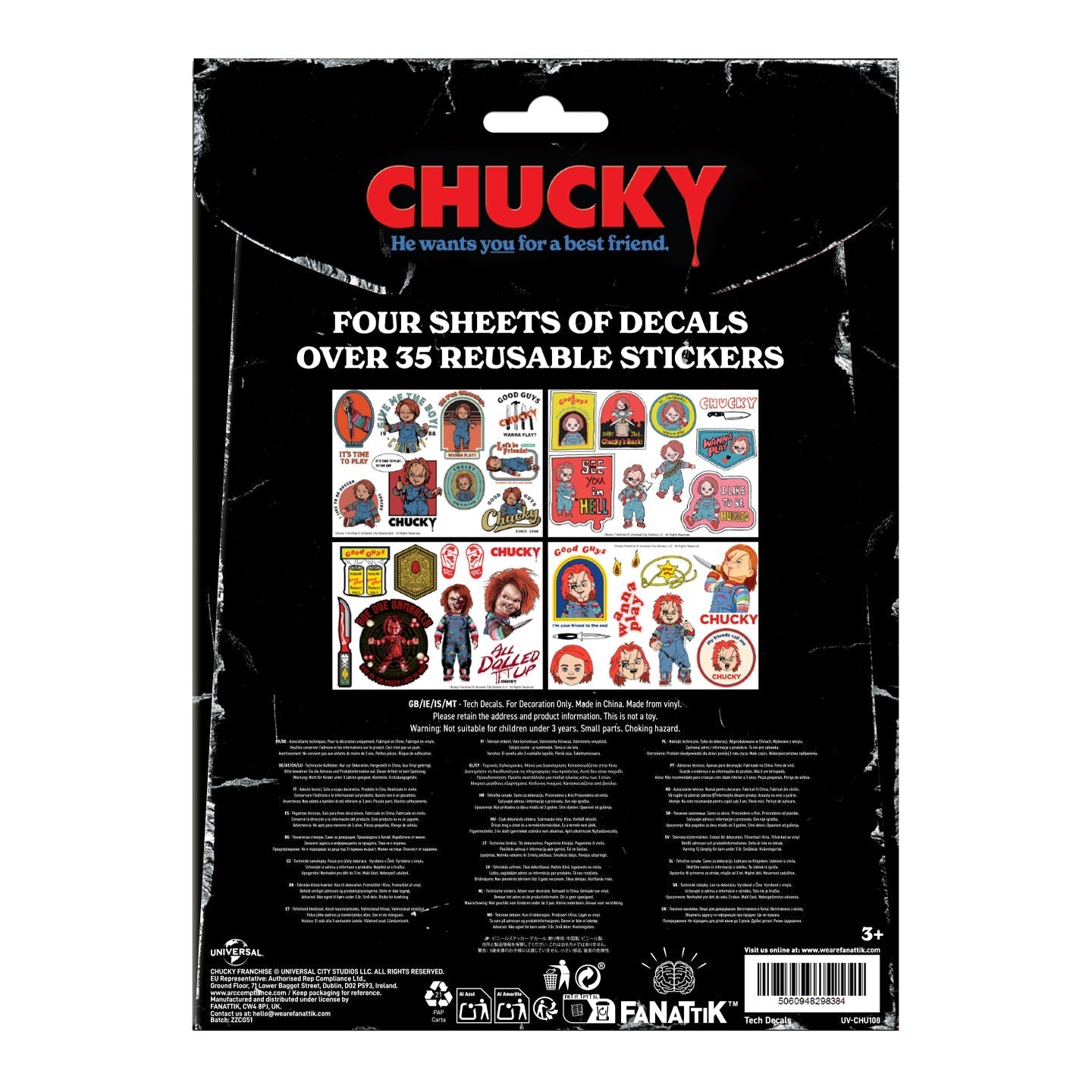 Stickers tech Chucky