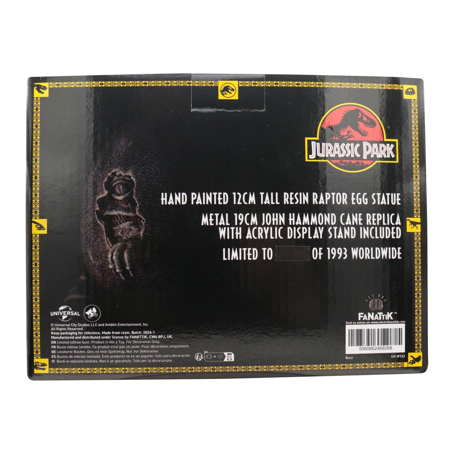 Réplique collector Jurassic Park - 30e anniversaire Egg & John Hammond Cane SetRRéplique collector Jurassic Park - 30e anniversaire Egg & John Hammond Cane SetéRéplique collector Jurassic Park - 30e anniversaire Egg & John Hammond Cane SetpRéplique collector Jurassic Park - 30e anniversaire Egg & John Hammond Cane SetlRéplique collector Jurassic Park - 30e anniversaire Egg & John Hammond Cane SetiRéplique collector Jurassic Park - 30e anniversaire Egg & John Hammond Cane SetqRéplique collector Jurassic Park