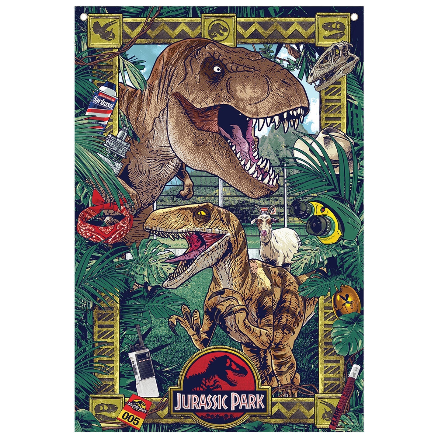 Bannière murale Jurassic Park