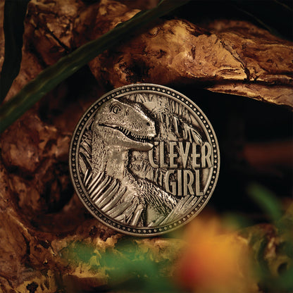 Pièce collector Jurassic Park - Clever Girl Raptor