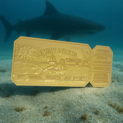Objet collector Les Dents de la Mer - 50th Anniversary 24K Gold Plated Regatta TicketTObjet collector Les Dents de la Mer - 50th Anniversary 24K Gold Plated Regatta TicketiObjet collector Les Dents de la Mer - 50th Anniversary 24K Gold Plated Regatta TicketcObjet collector Les Dents de la Mer - 50th Anniversary 24K Gold Plated Regatta TicketkObjet collector Les Dents de la Mer - 50th Anniversary 24K Gold Plated Regatta TicketeObjet collector Les Dents de la Mer - 50th Anniversary 24K Gold Plated Regatta Tic