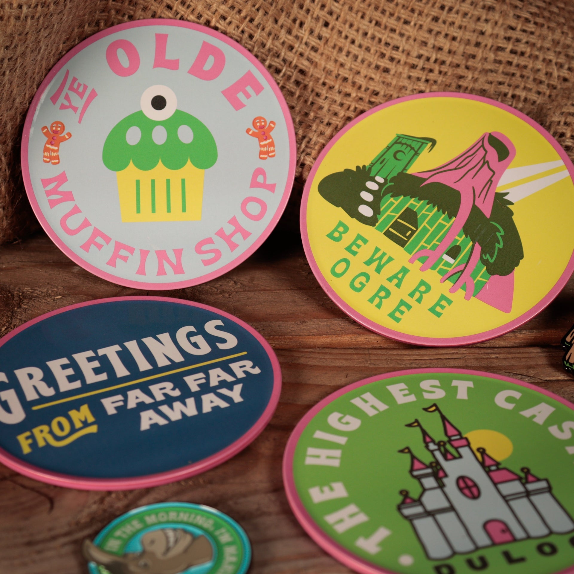 Sous-verres Shrek - 4 Metal