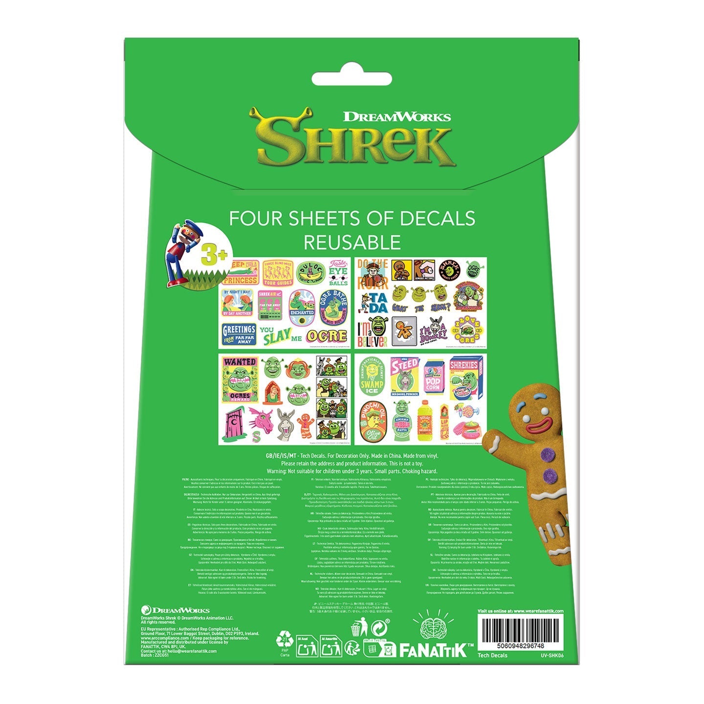 Stickers tech Shrek