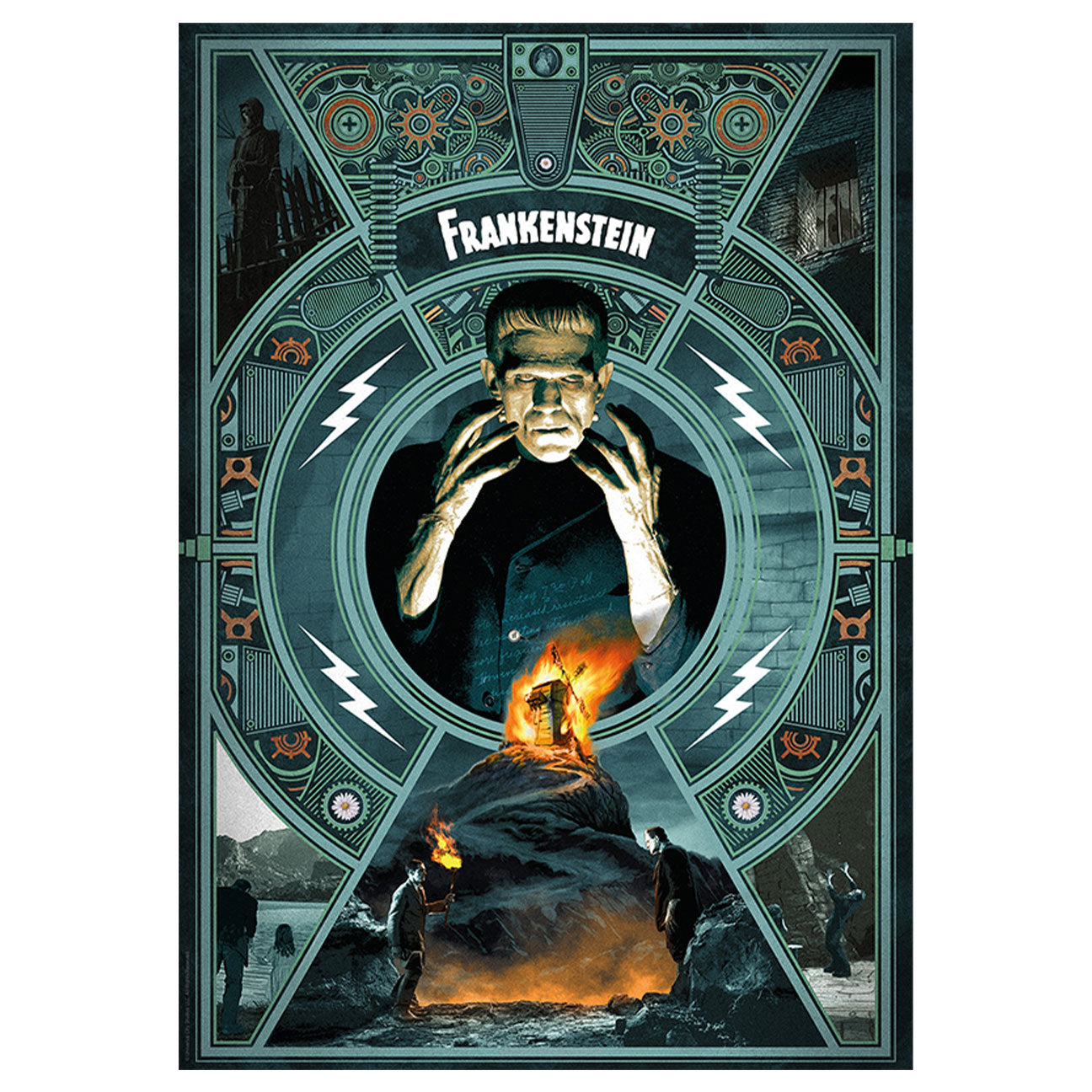 Affiche collector Universal Monsters - Frankenstein