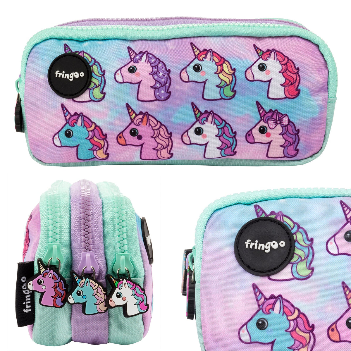 Trousse scolaire – Pastel licorne