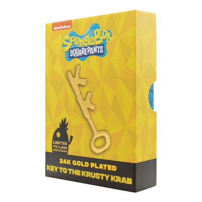 Réplique collector Bob l'éponge - 24k Gold Plated Krusty Krab Key