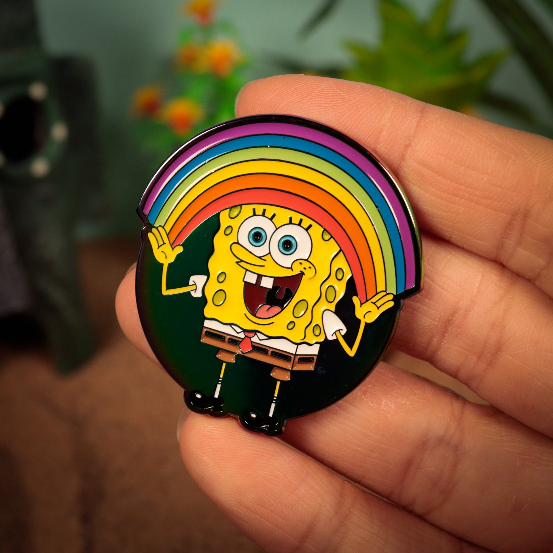 Pin's Bob l'éponge - Rainbow