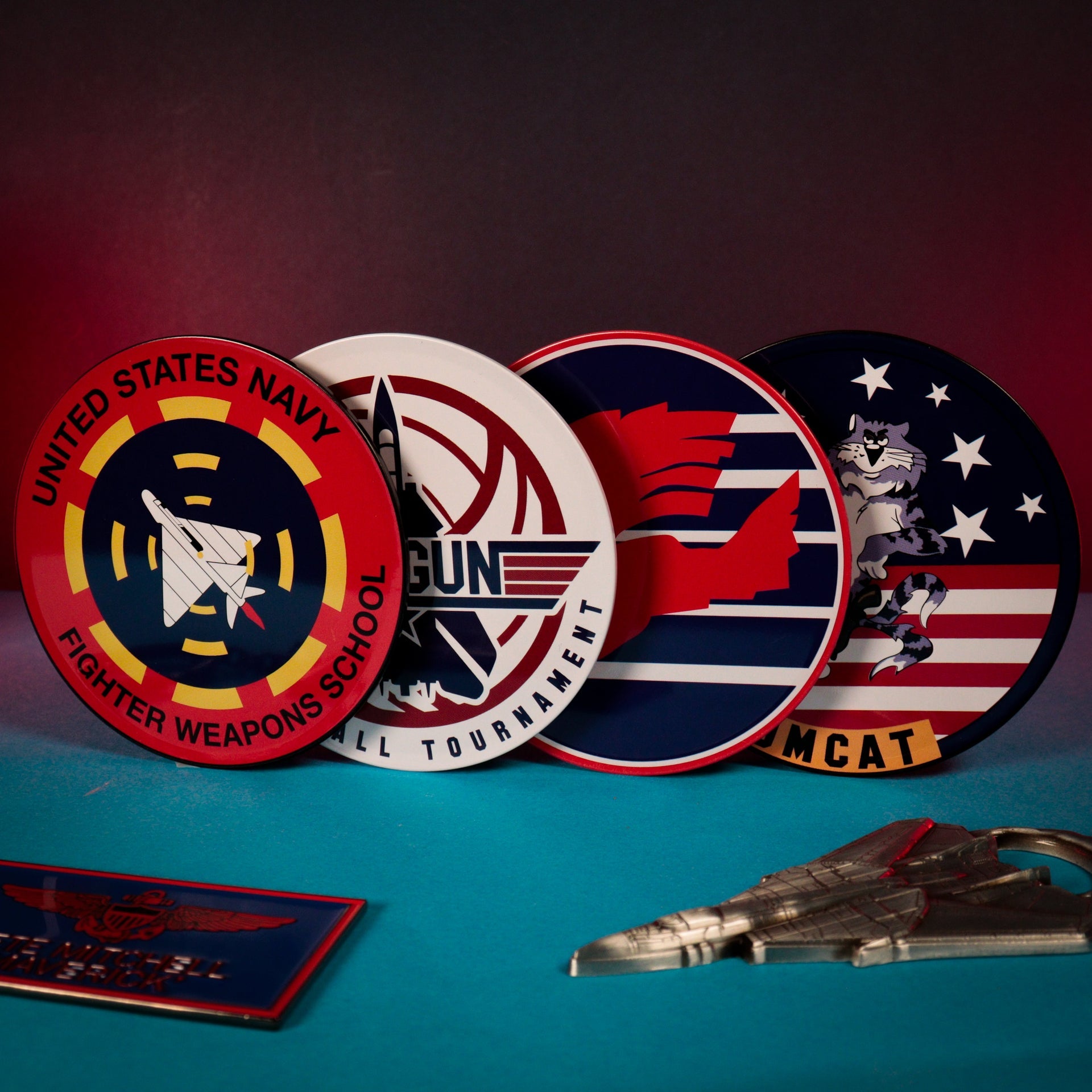 Sous-verres Top Gun - Set of Four Printed Coasters