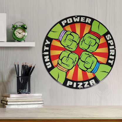 Ninja Turtle Metal Plate - Pizza Power