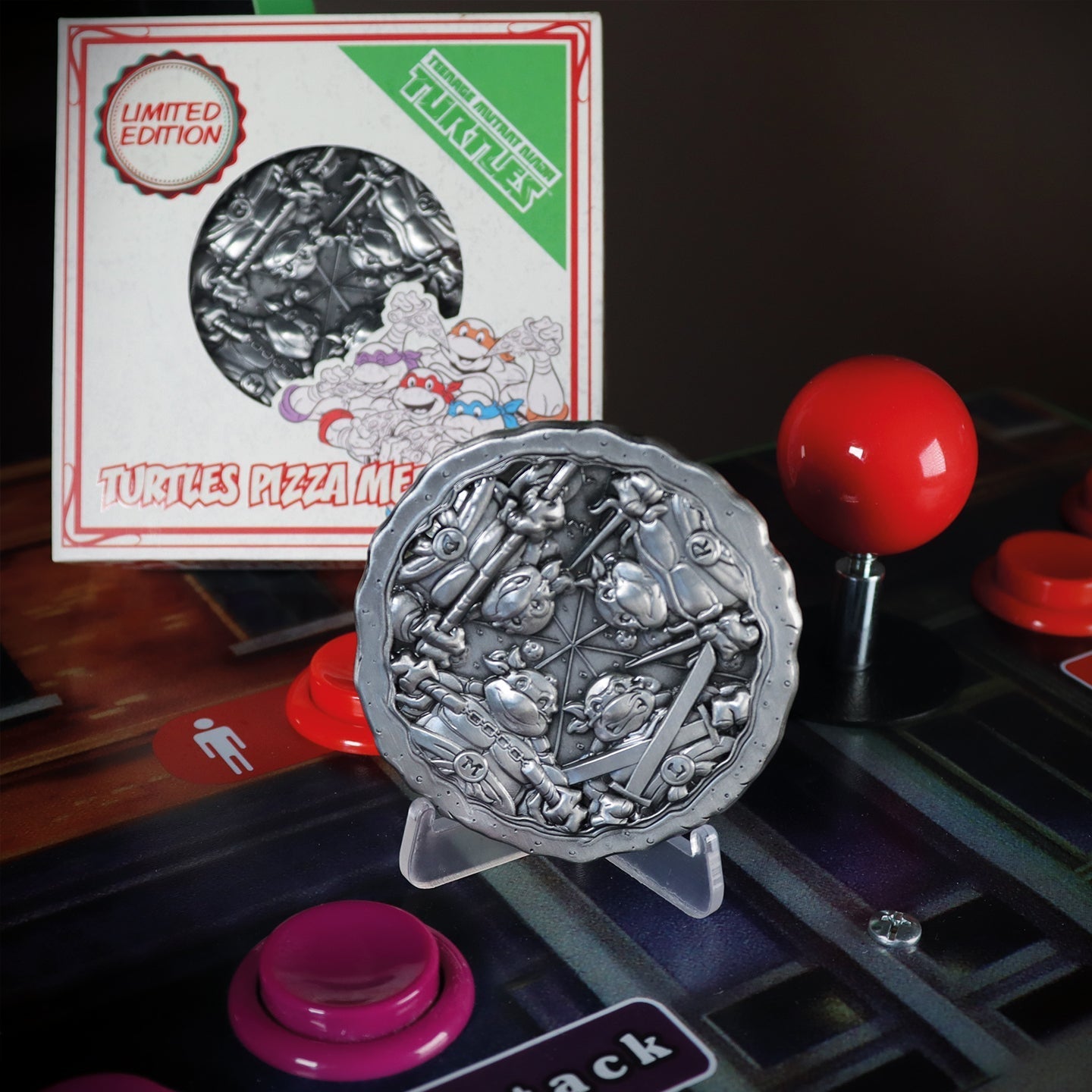 Médaillon collector Les Tortues Ninja - Pizza