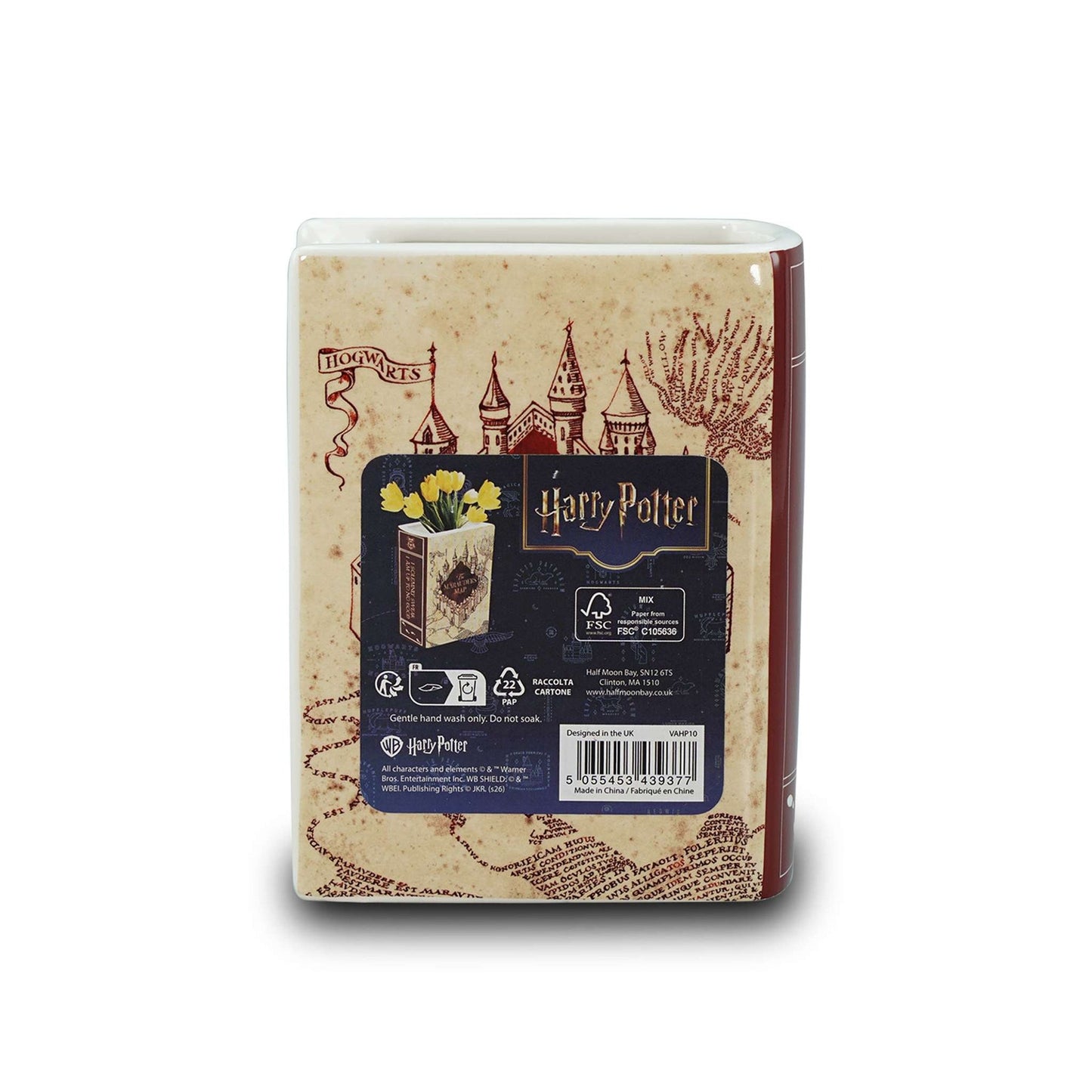Cache-pot livre en céramique Harry Potter - Carte du Maraudeur 14 cm