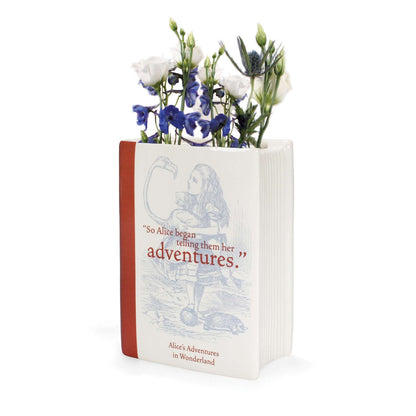 Vase Alice au pays des merveilles - en Forme de Livre