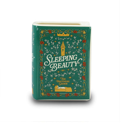 Cache-pot livre en céramique La Belle au bois dormant - 14 cm