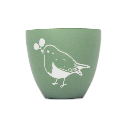 RSPB-Kerzenhalter aus Keramik – Rotkehlchen 8 cm