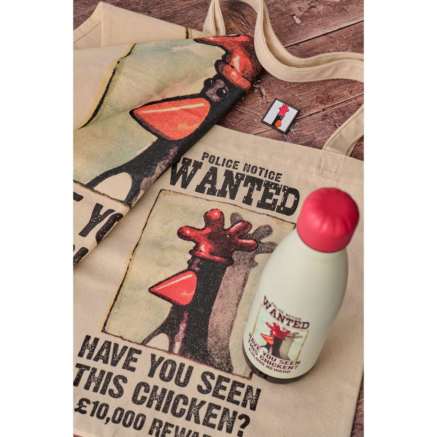 Gourde en métal Wallace & Gromit - Wanted 500 ml