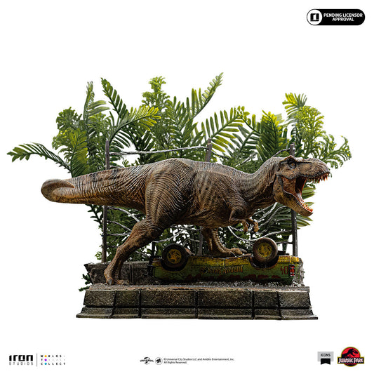 Statue T-Rex Ausbruch Set A - Jurassic Park - Icons