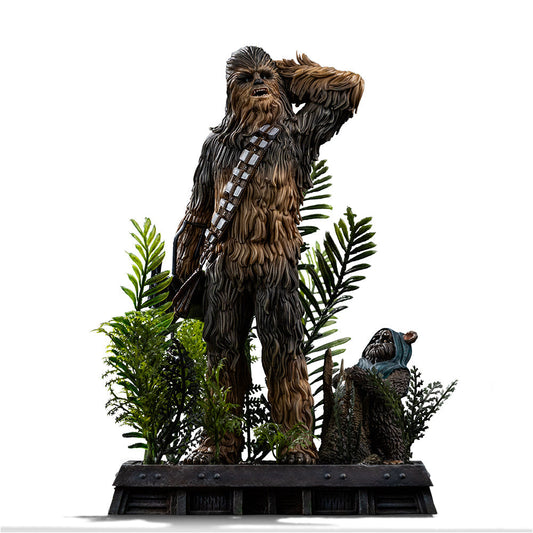 Statue Chewbacca und Tokkat – Star Wars – Art Scale 1/10