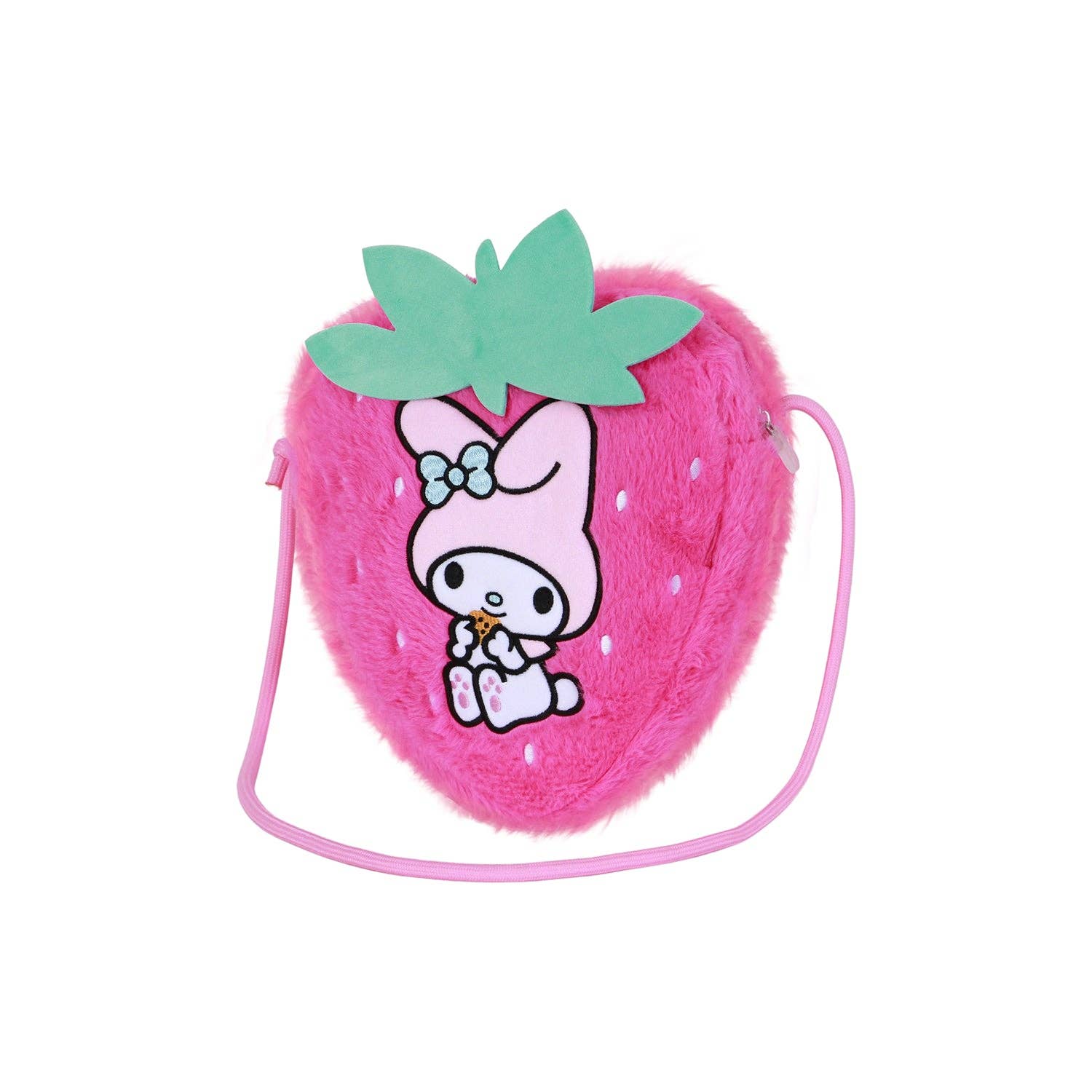 Sac à Bandoulière Soft Hello Kitty « My Melody Strawberry » – Rose