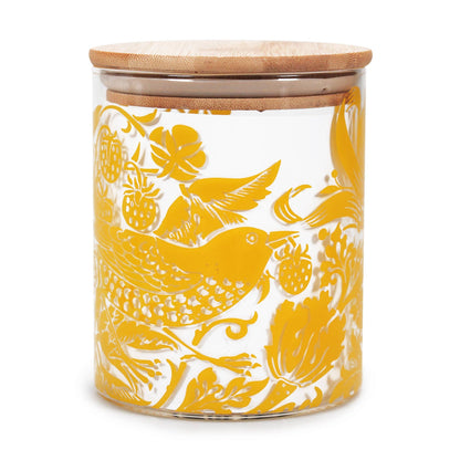 Récipient de stockage alimentaire en verre William Morris - Coing Jaune