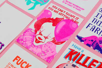 Carte Postale Pennywise vous ne pouvez pas échapper à l'IT risoprint
